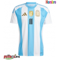Camiseta Argentina Angel Di Maria #11 Primera Equipación Copa America 2024 manga corta